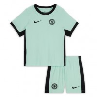 Fotballdrakt Barn Chelsea Tredjedraktsett 2023-24 Kortermet (+ Korte bukser)